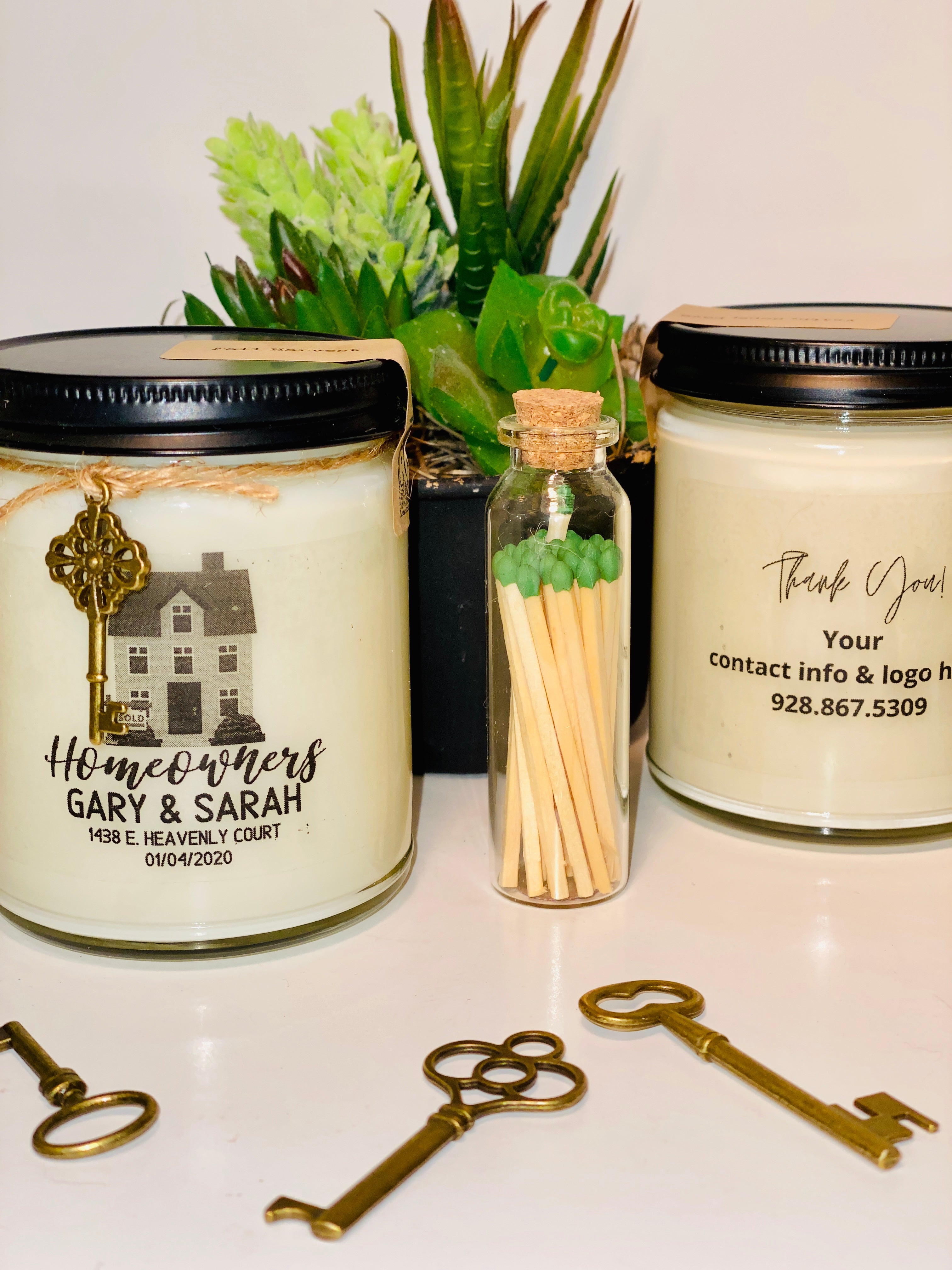 Personalized Business Candle - Realtor Box - Redemption Candle Company