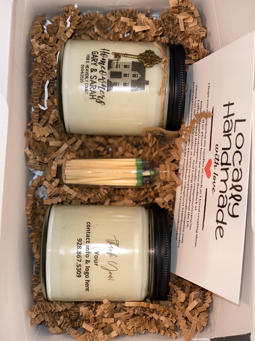 Personalized Business Candle - Realtor Box - Redemption Candle Company